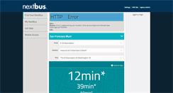 Desktop Screenshot of nextbus.com